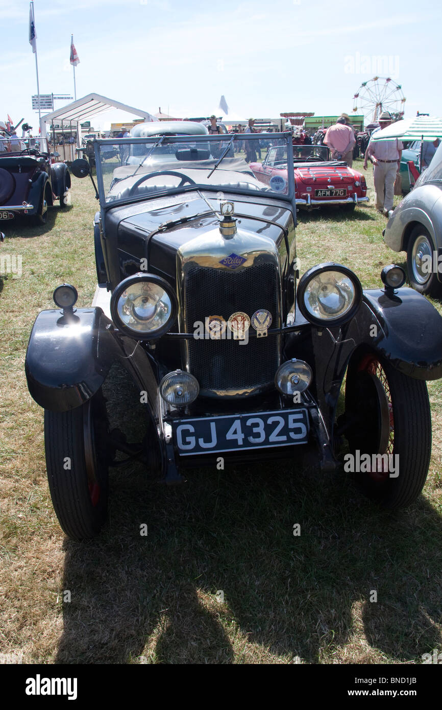 Vintage Riley autovettura sul display nel Cheshire visualizza, Knutsford, Inghilterra. Foto Stock