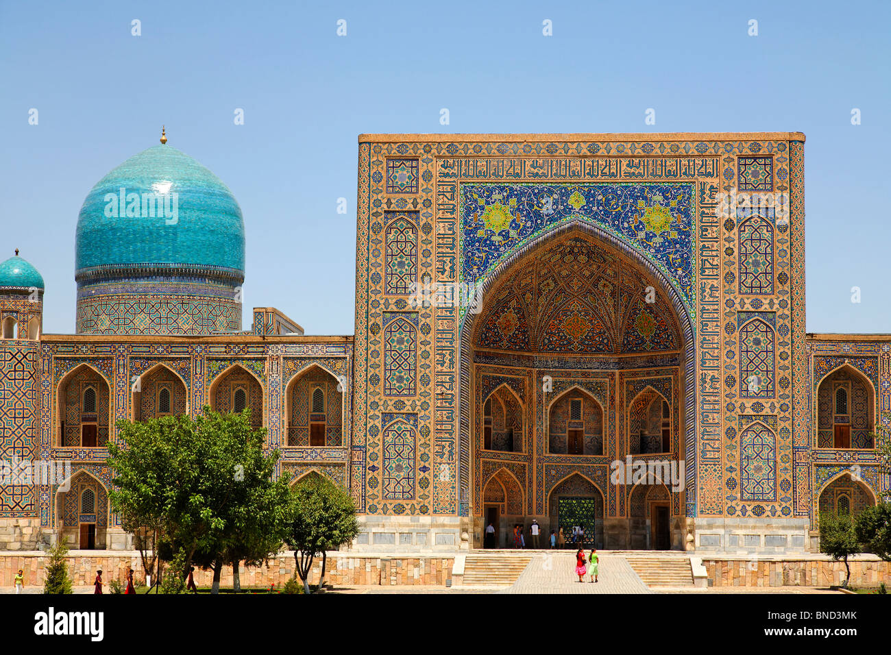 Il Registan, Samarcanda, Uzbekistan Foto Stock