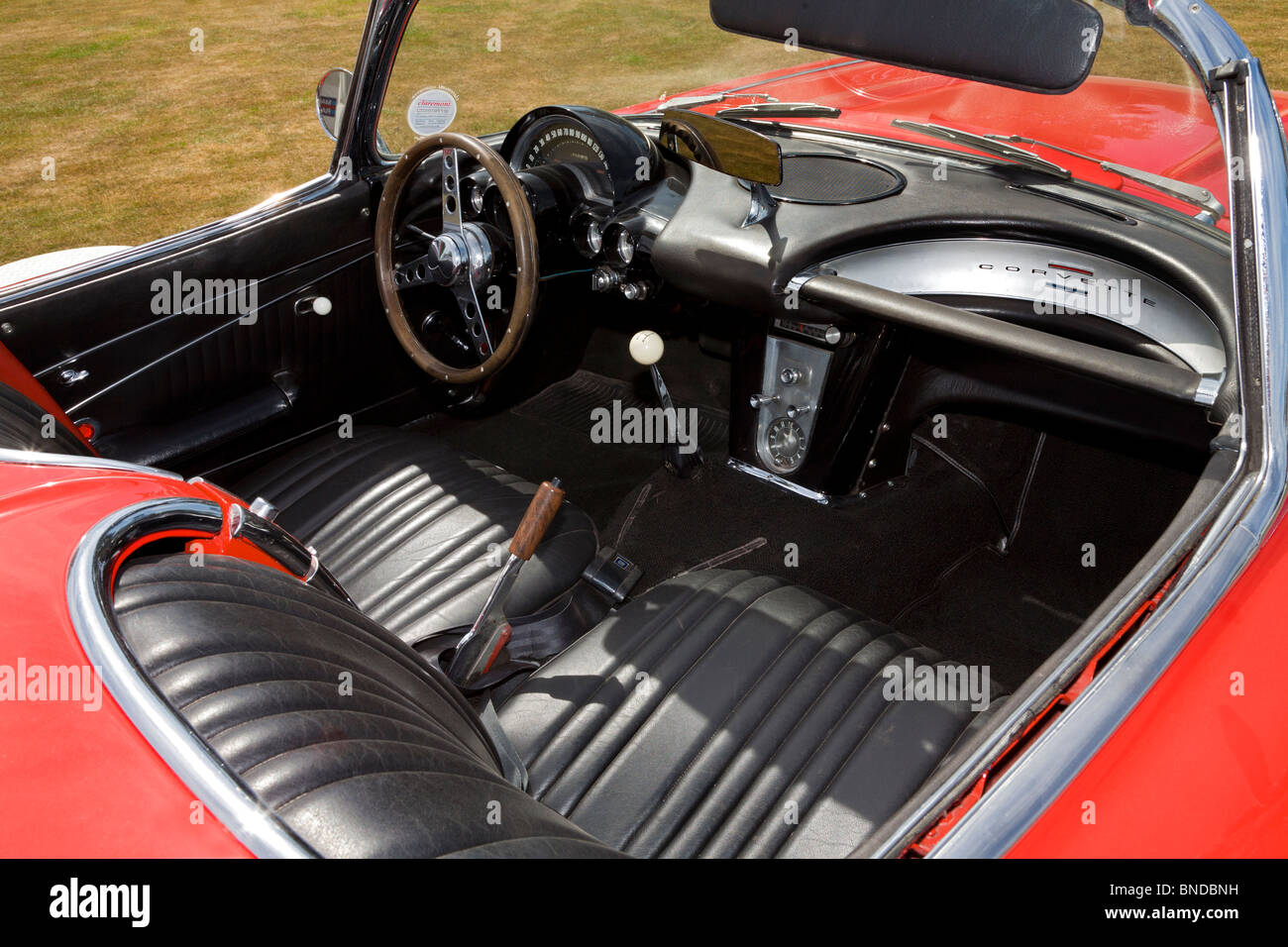 1961 Chevrolet Corvette, parte delle vetture, Stars & Chitarre display a 2010 Goodwood Festival of Speed, Sussex, Inghilterra, Regno Unito. Foto Stock