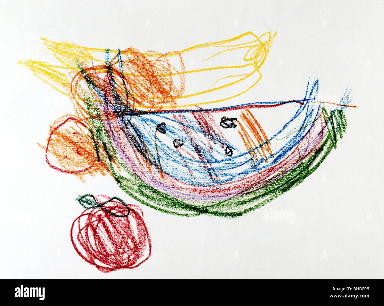 Frutta, Arte per bambini, da Diana ONGS, (1940) Foto Stock