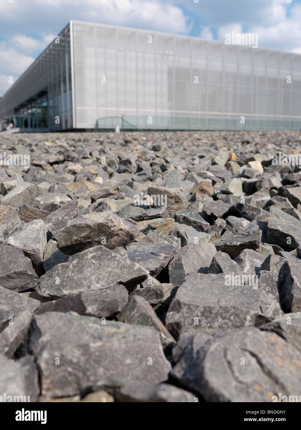 Nuovo Centro espositivo Topographie des terrori il sito della Gestapo ex sede della polizia a Berlino Germania Foto Stock