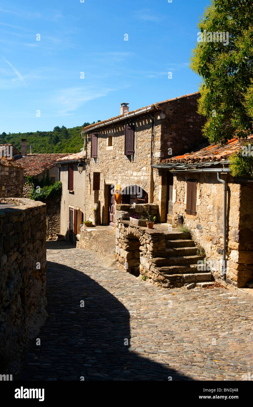 Il villaggio di Minerve, Herault, Languedoc, Francia meridionale Foto Stock