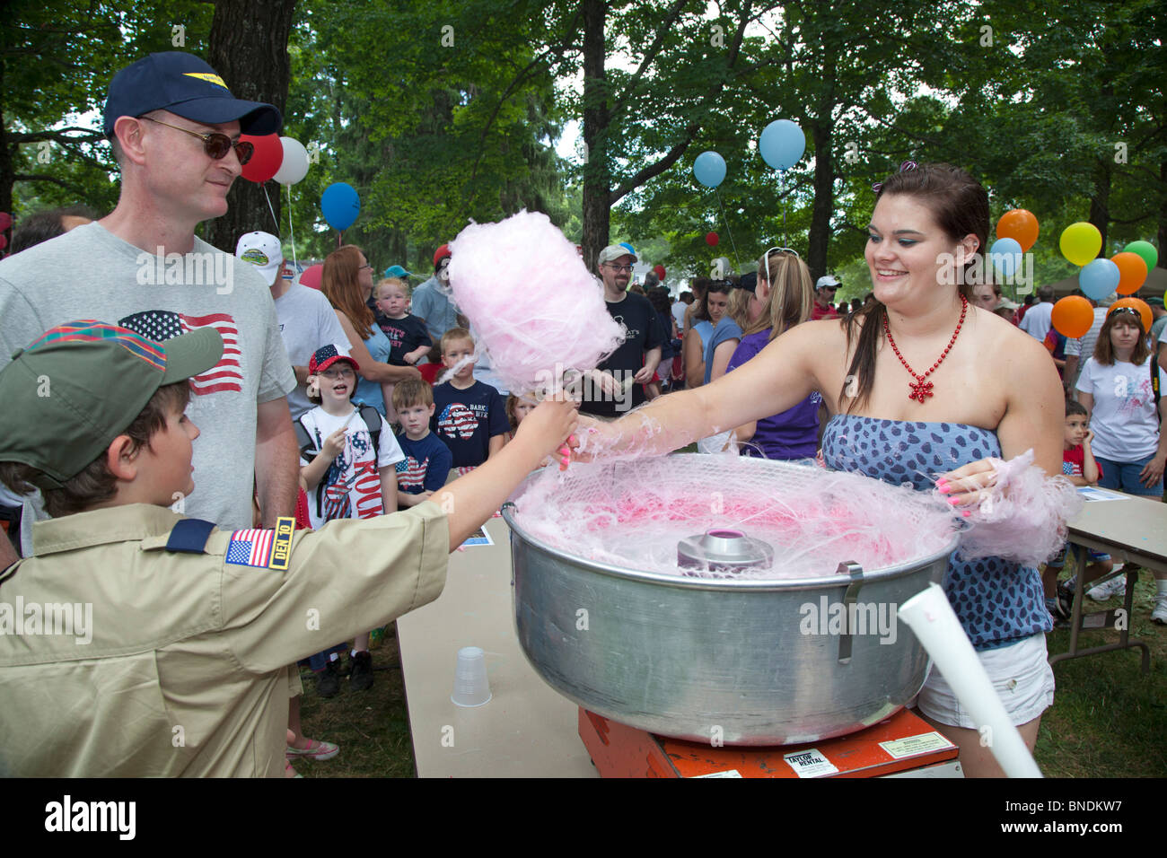 Caramella di cotone Foto Stock
