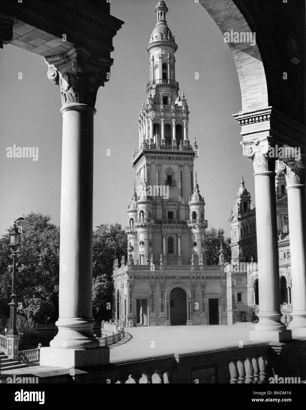 Plaza de Espana a Siviglia Spagna Foto Stock