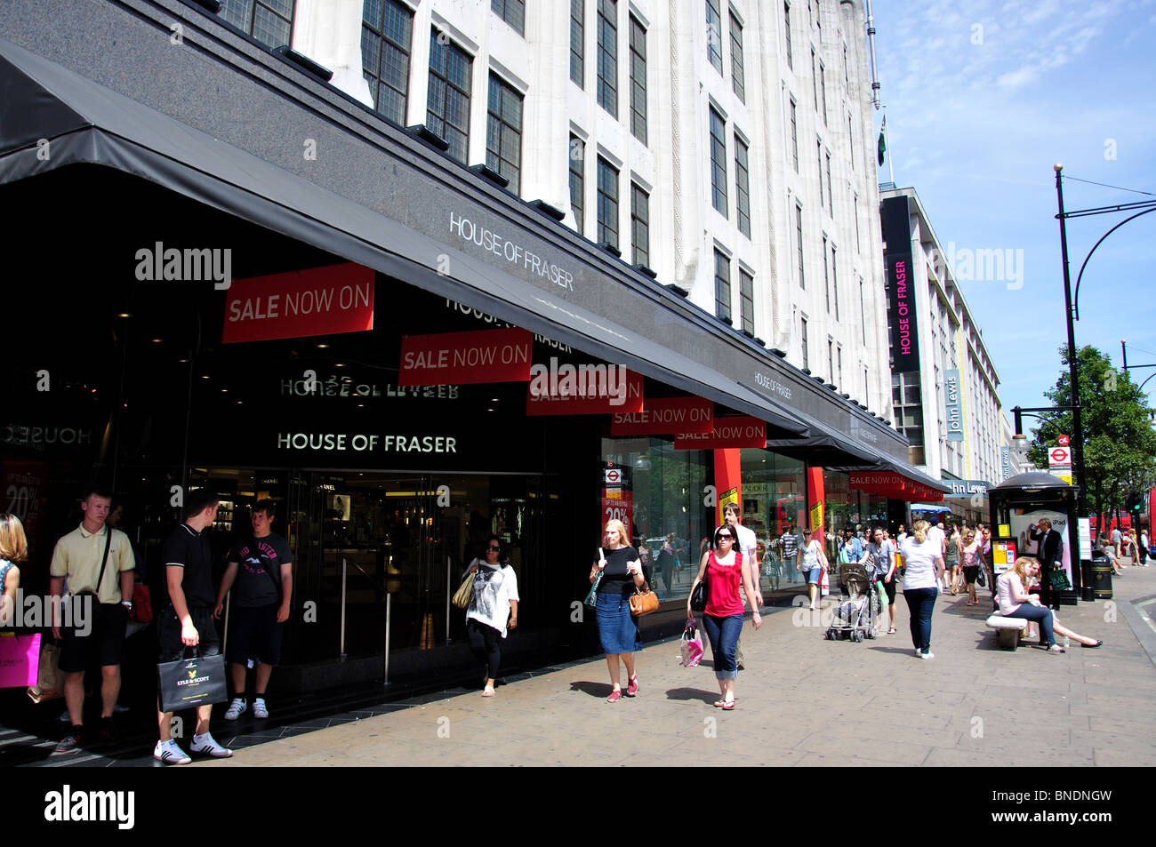 House of Fraser Department Store, West End, Oxford Street, City of Westminster, Londra, Inghilterra, Regno Unito Foto Stock