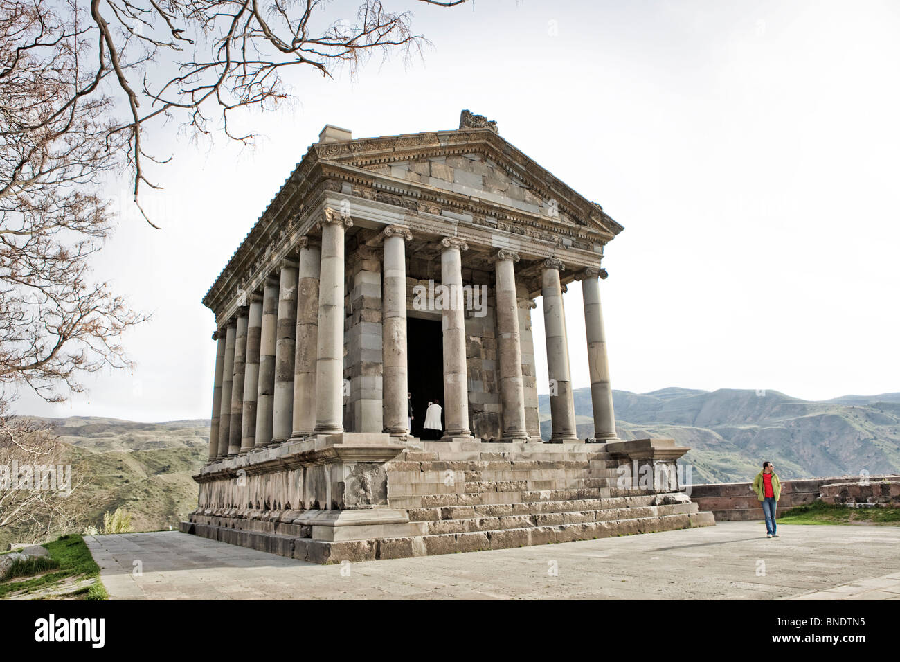 Tempio di Garni, Armenia Foto Stock