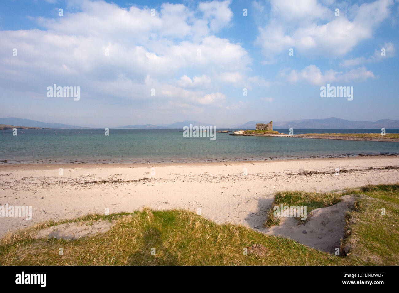 Ballinskelligs Beach County Co. Kerry nel sole primaverile Repubblica di Irlanda Eire Europa Foto Stock