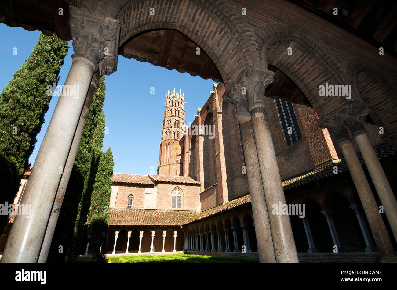 Il chiostro del Couvent des giacobini convento, Toulouse, Francia, Europa Foto Stock