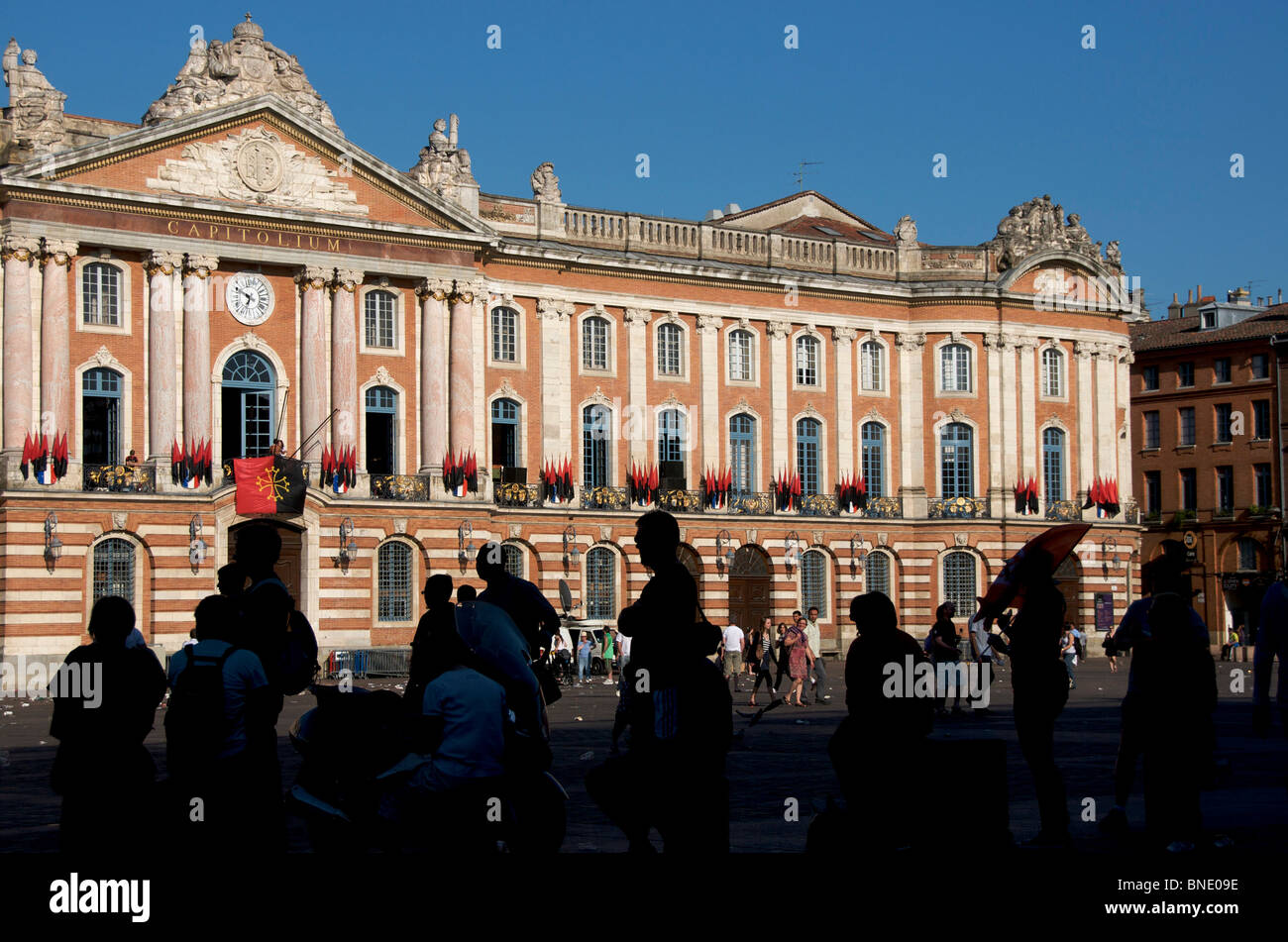 Capitole de Toulouse / il Municipio in Place du Capitole, Toulouse, Midi Pirenei, Francia Foto Stock