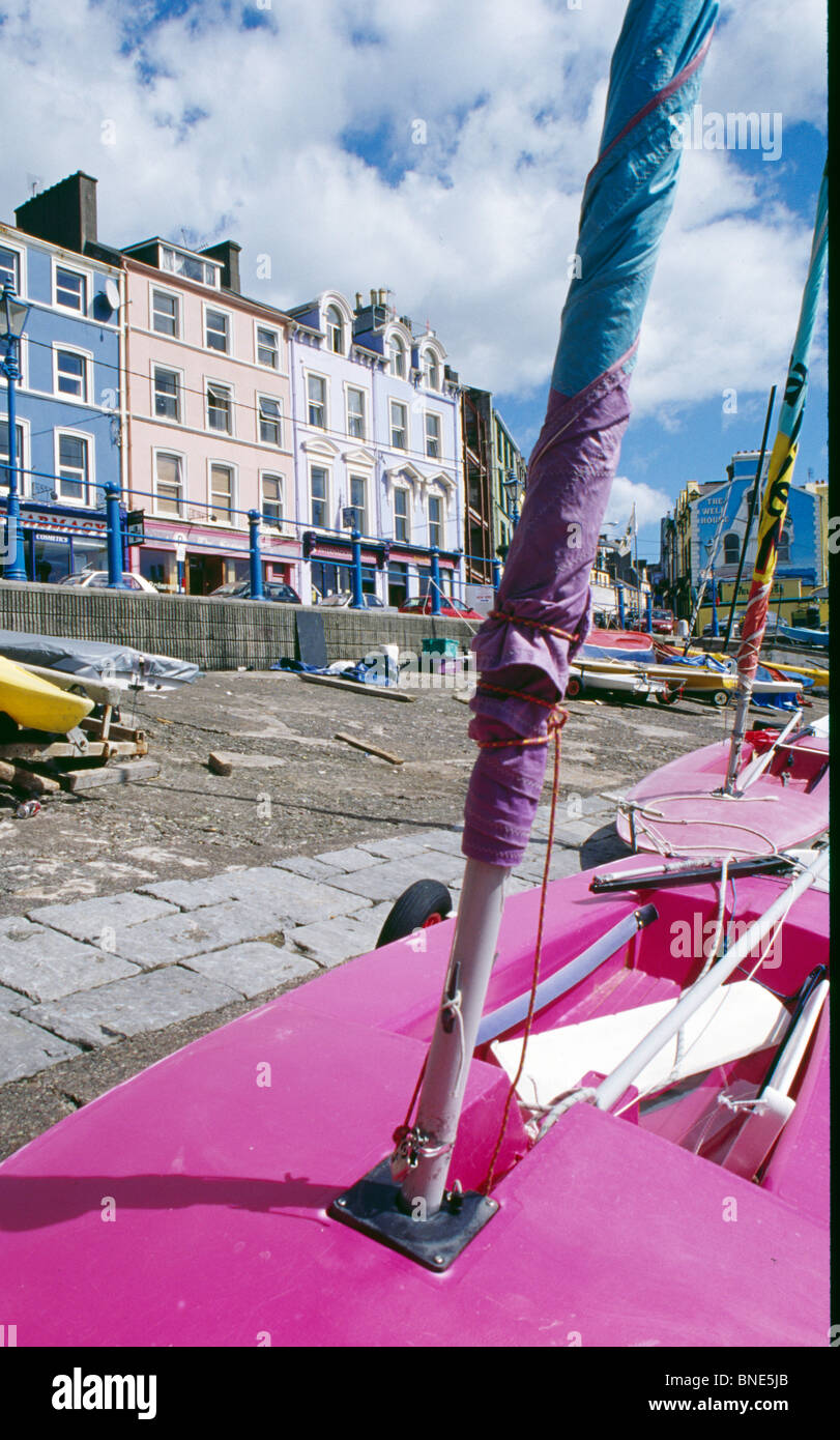 Close-up di una barca, Cobh, nella contea di Cork, Irlanda Foto Stock
