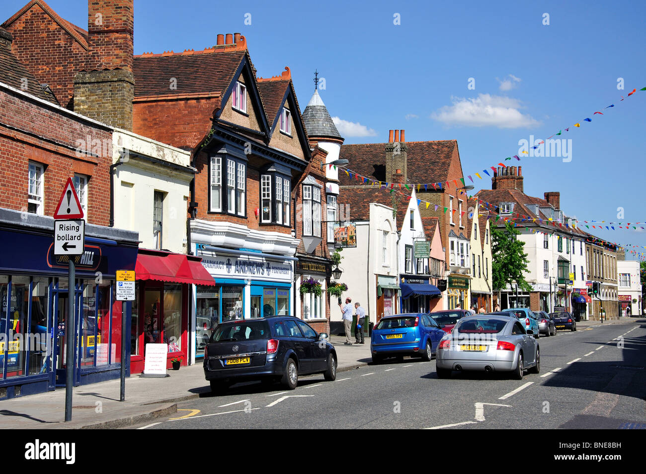 High Street, Ware, Hertfordshire, England, Regno Unito Foto Stock