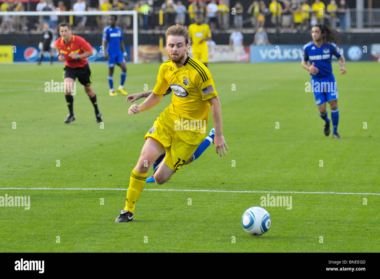 Columbus Crew assumere il Kansas City Wizards al Columbus Crew Stadium, 14 Luglio 2010 Foto Stock