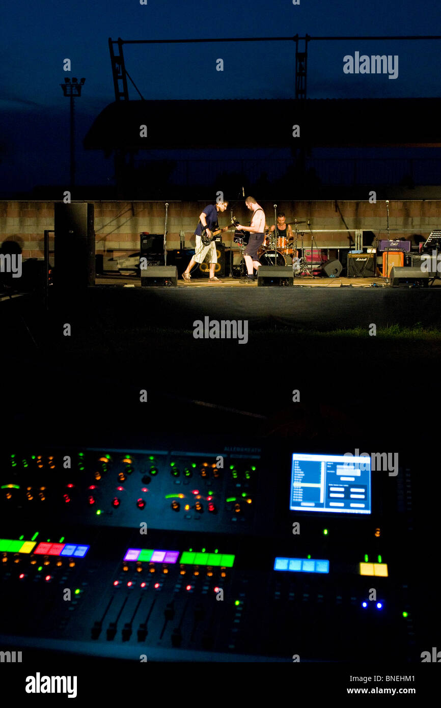 Rock Band, Festival Robecchetto con Induno (MI) Foto Stock