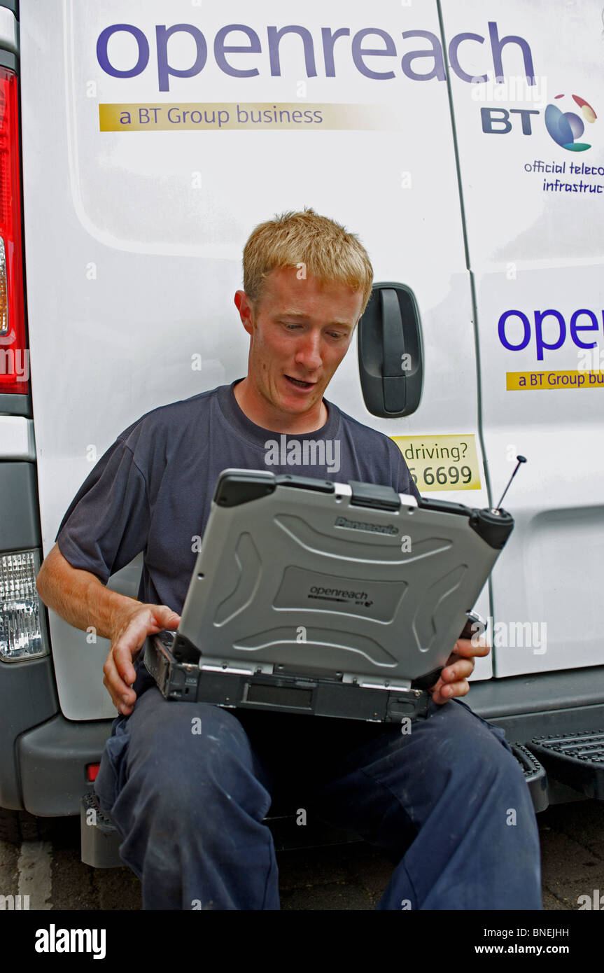 British Telecom engineer Foto Stock