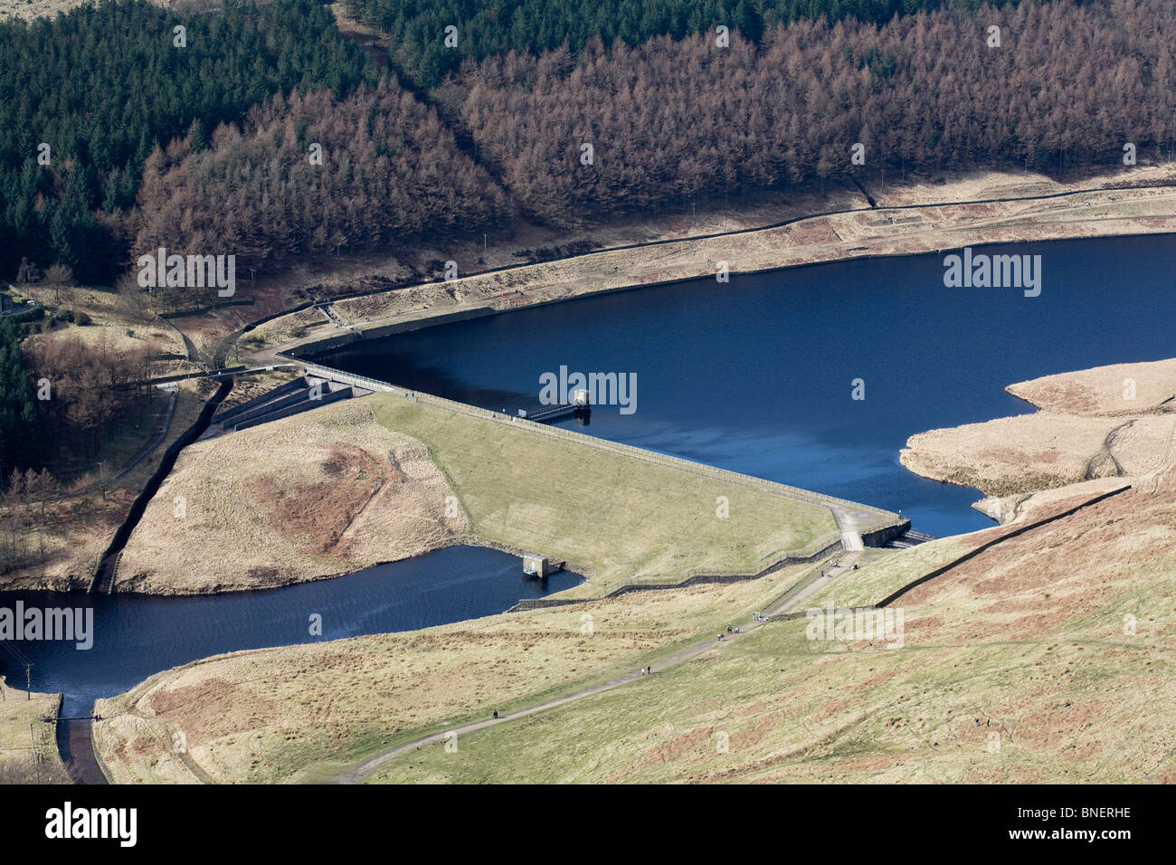 Colomba serbatoio di pietra Greenfield Lancashire Inghilterra Foto Stock