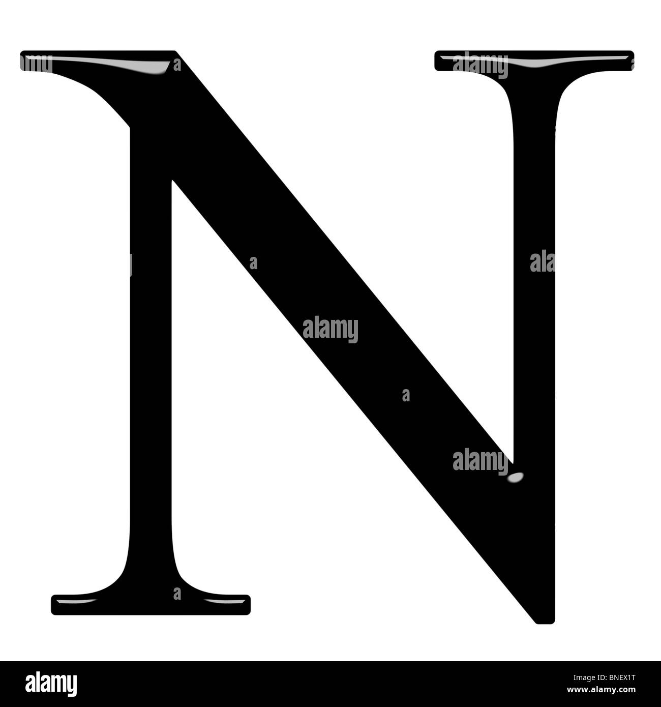 3d lettera greca Ny Foto Stock