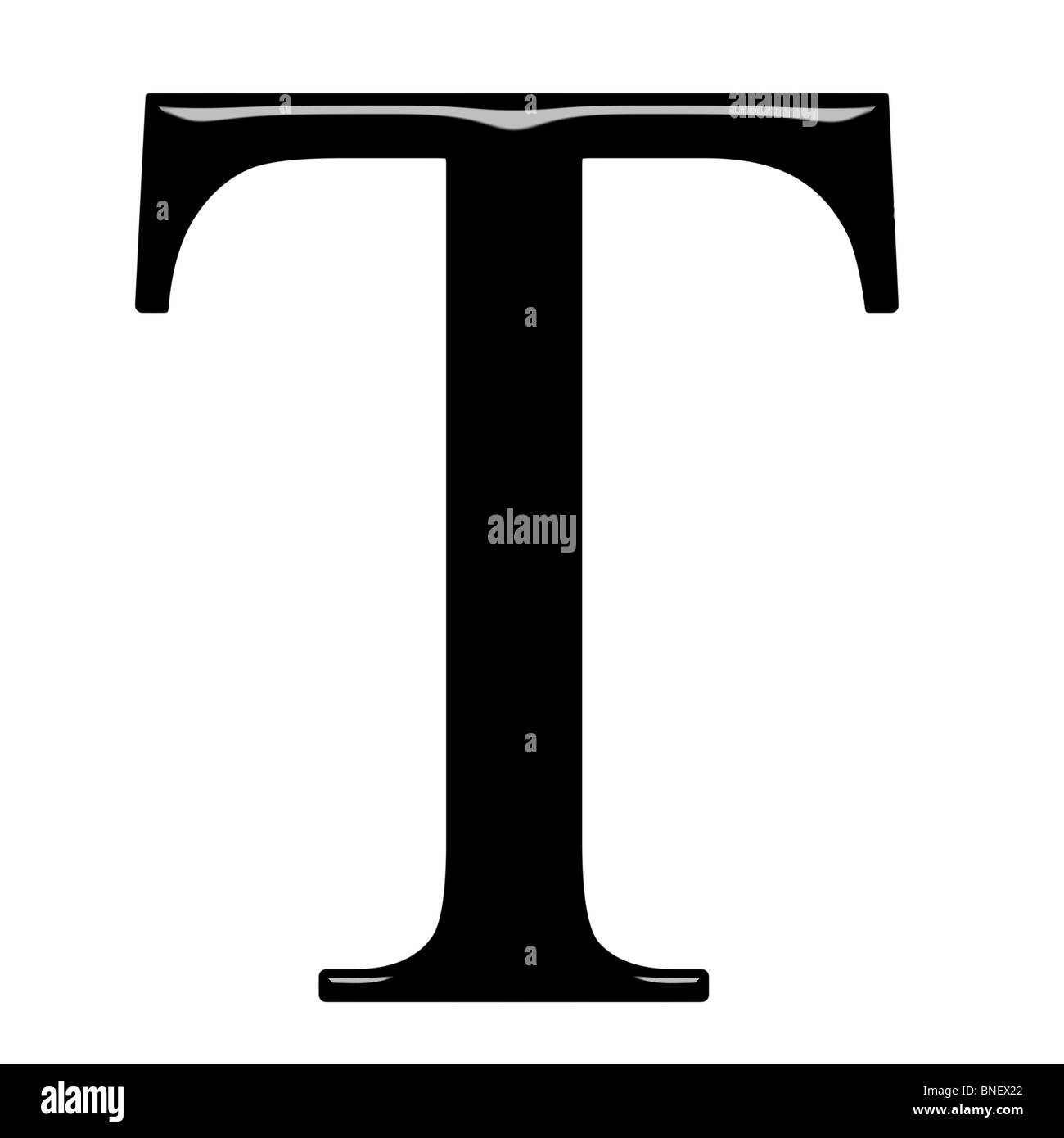 3d lettera greca Tau Foto Stock