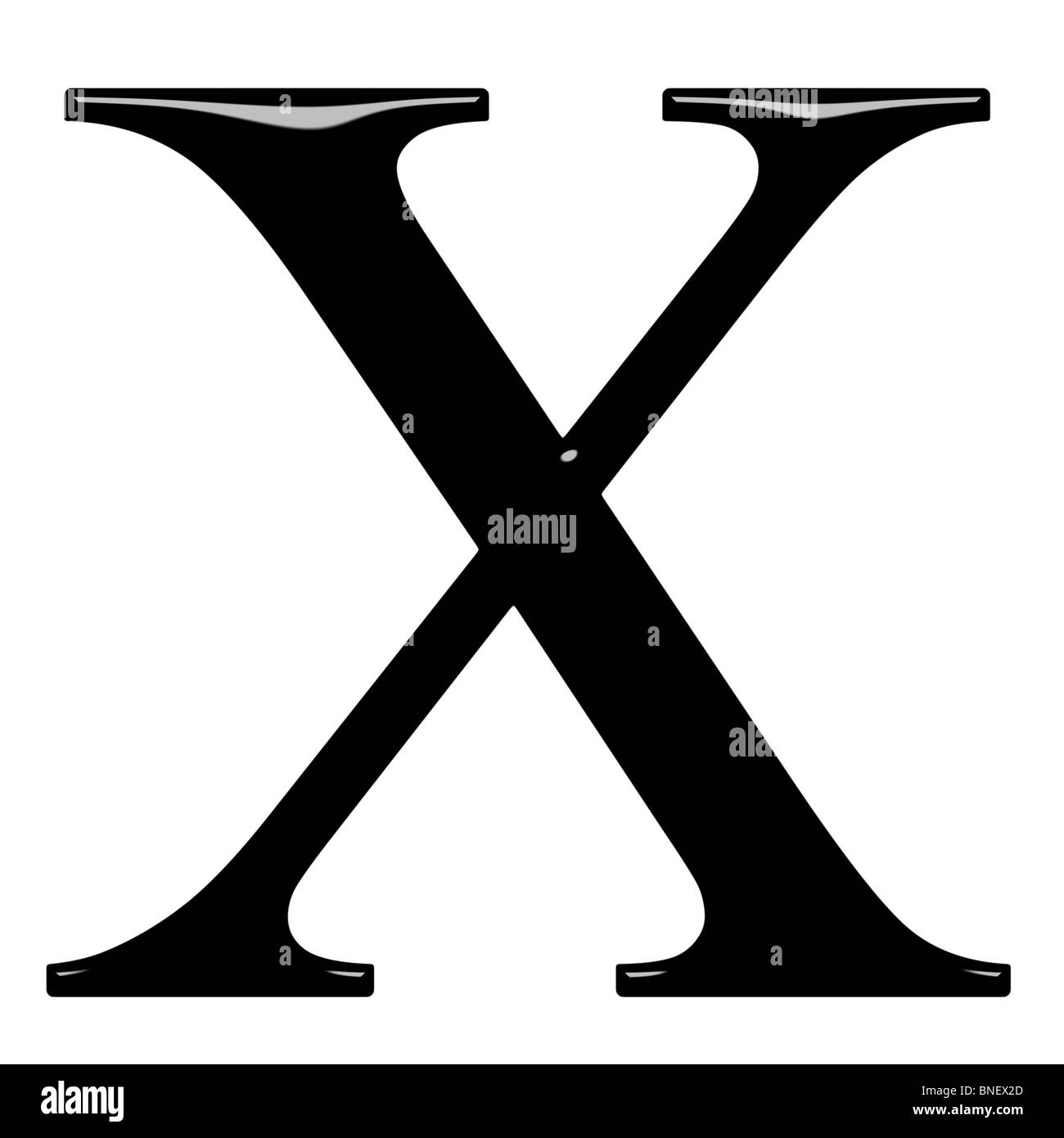 3d lettera greca Chi Foto Stock