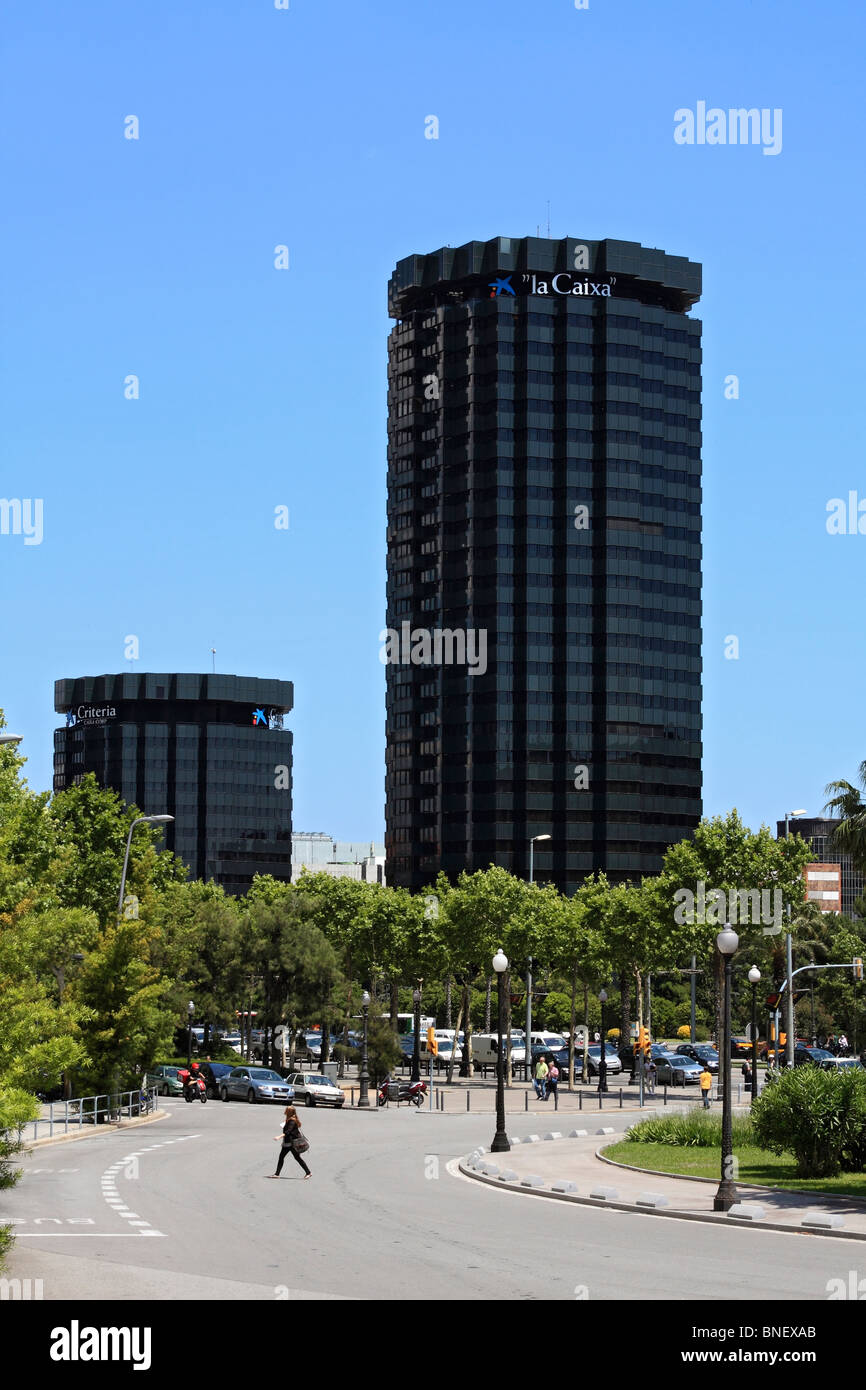 La Caixa Bank sede centrale nella città di Barcellona Catalonia Spagna Foto  stock - Alamy