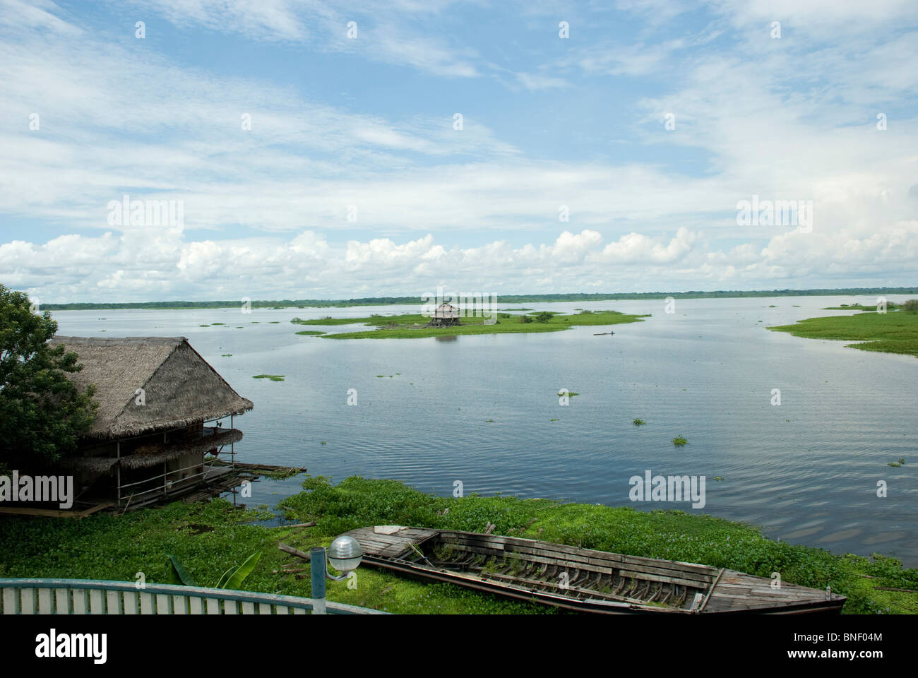 Foto taked a Iquitos, Perù. fiume della giungla peruviana, Amazon, Foto Stock