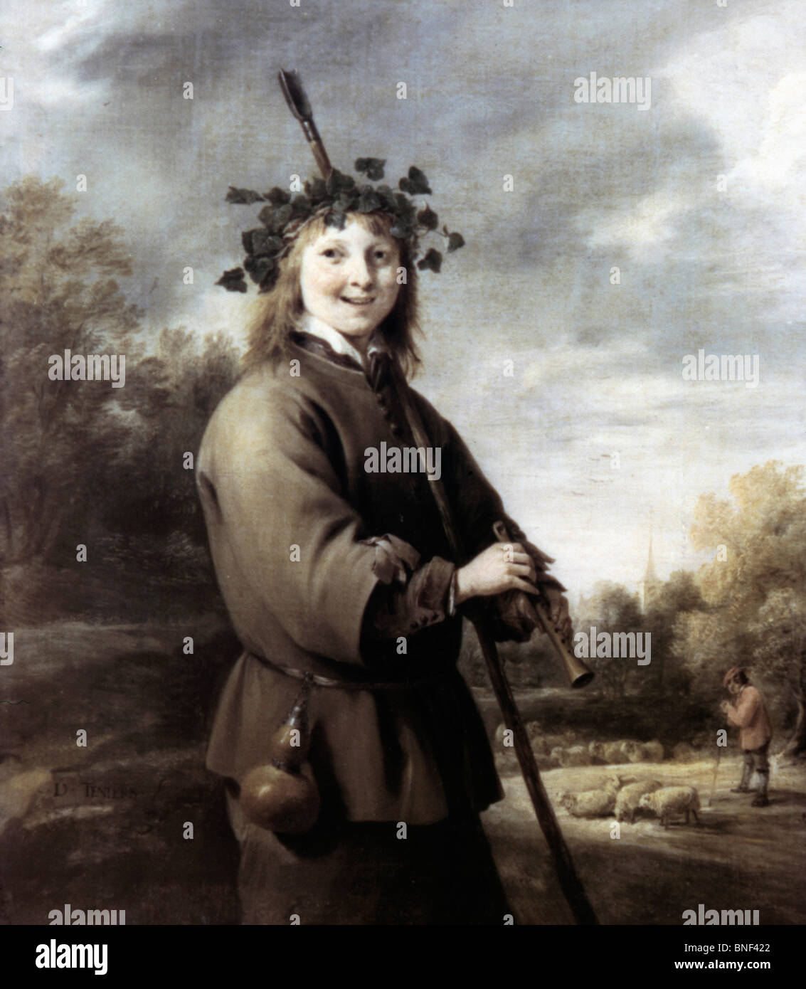 Un pastore di David Teniers il Giovane, 1640-1650S, 1610-1690 Foto Stock