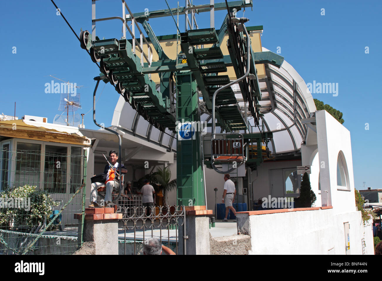 Seggiovia Anacapri Capri Italia Foto Stock