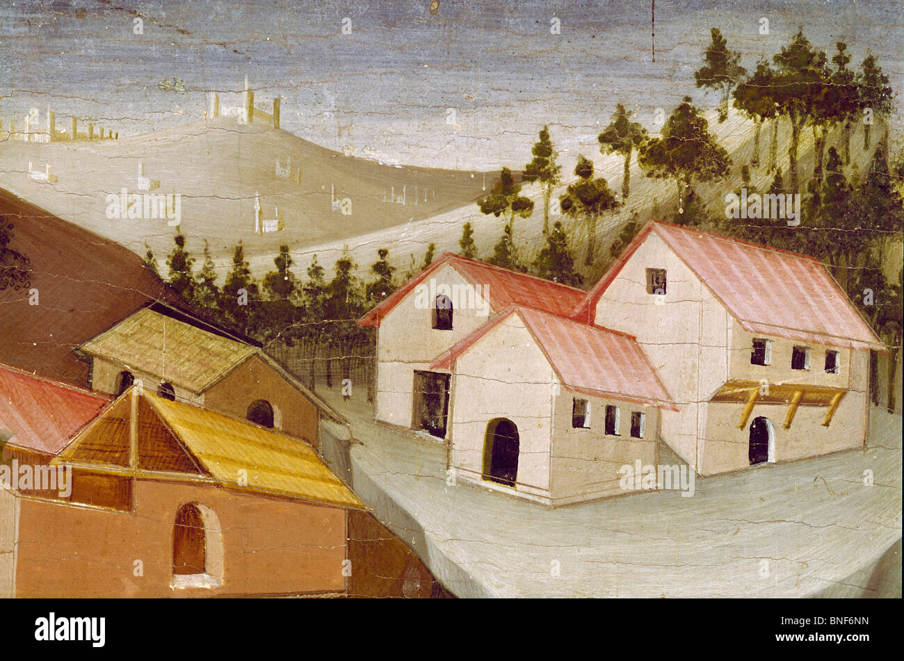 Fuga in Egitto, da Mariotto di Cristofano, dettaglio, 1393-1457, Italia, Firenze Galleria dell' Accademia Foto Stock