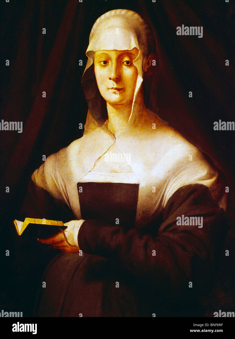 Maria Salviati da Jacopo Pontormo, olio su pannello, 1537, (1494-1556), Italia, Firenze, Galleria degli Uffizi Foto Stock