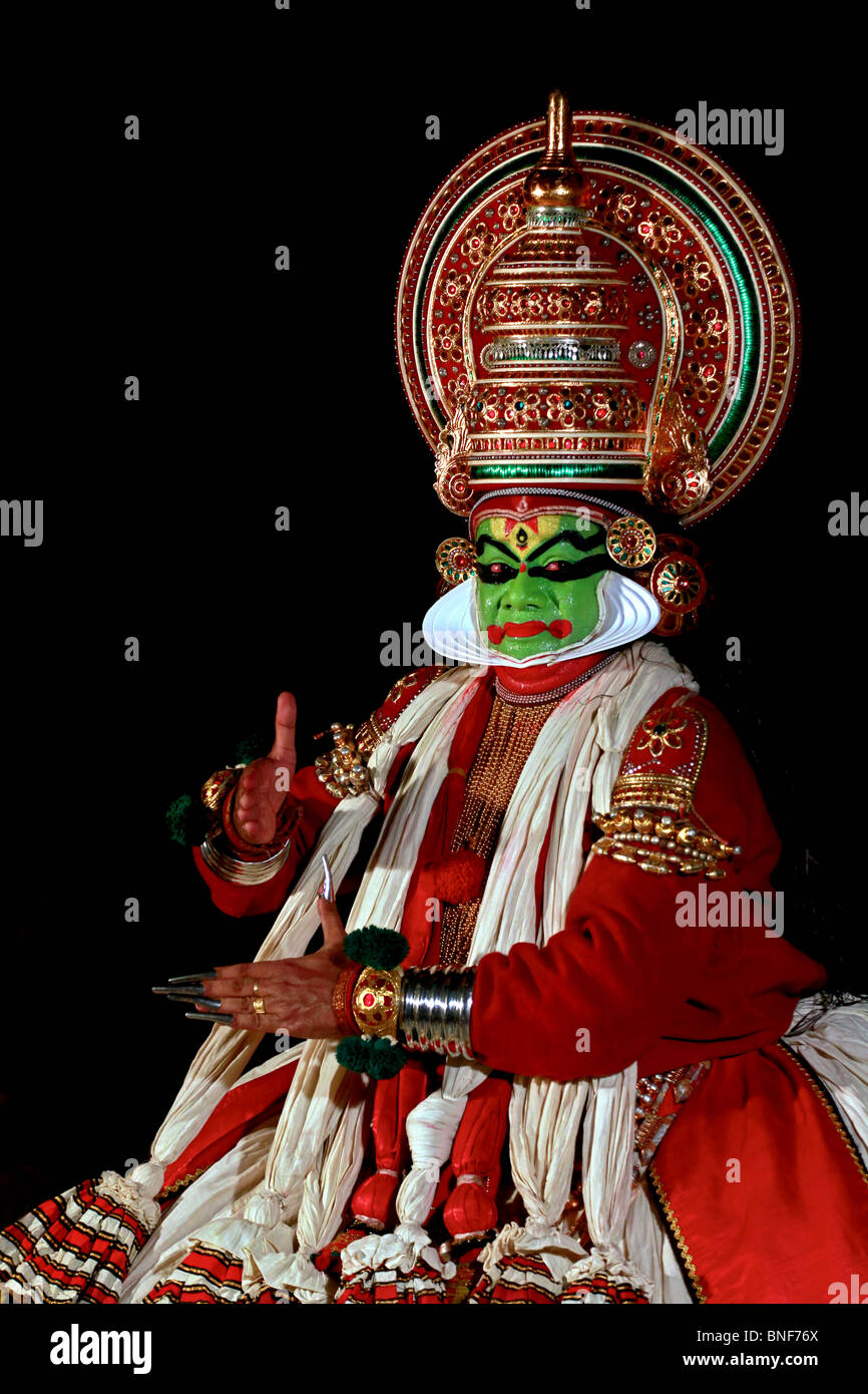 Il più bello e tradizionale forma d'Arte del Kerala Foto Stock