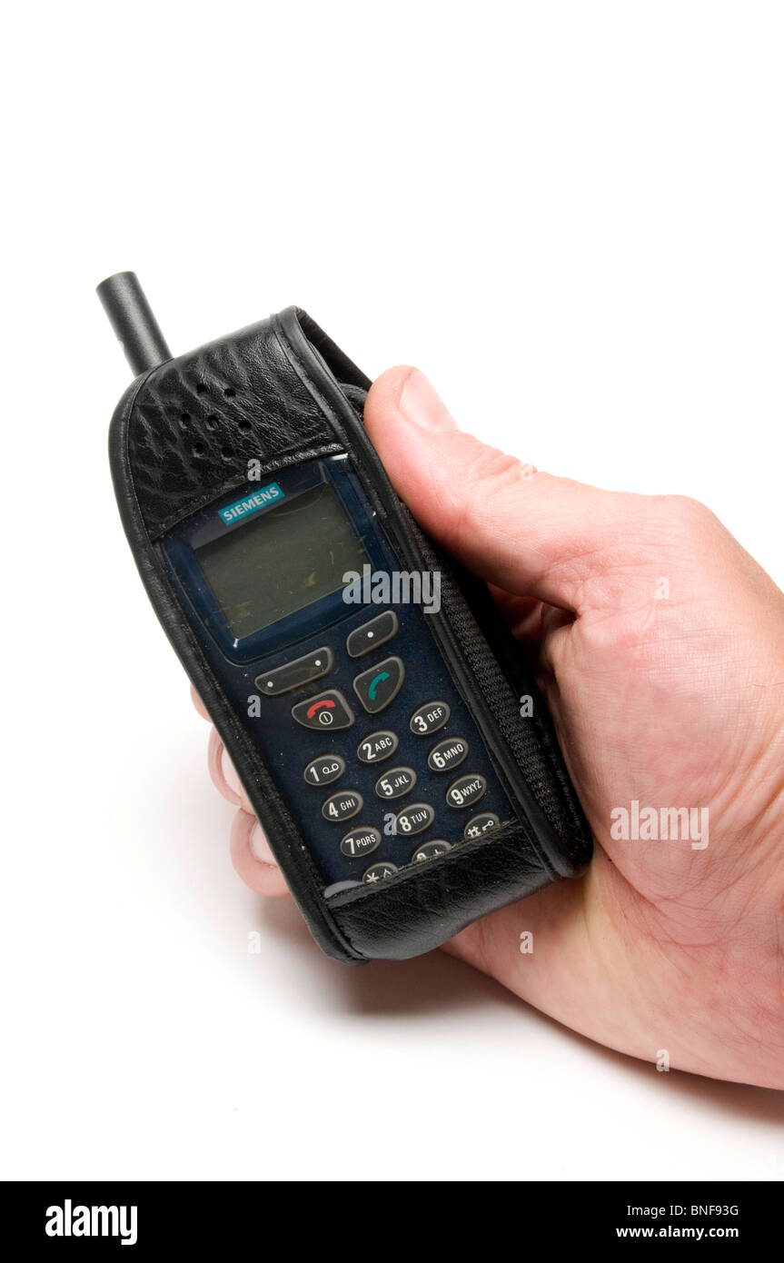 Vecchio telefono cellulare telefoni cellulari cellulari cellulari moda rétro in stile stile stile di design Foto Stock