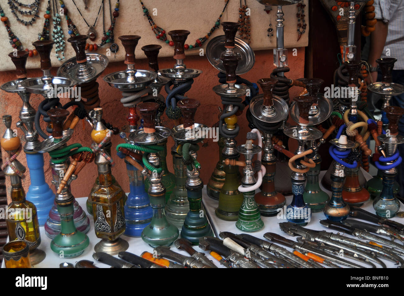 Hookah tubi in Marrakech Foto Stock