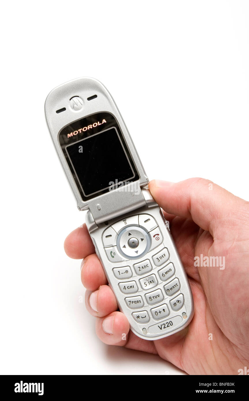 Vecchio telefono cellulare telefoni cellulari cellulari cellulari moda rétro in stile stile stile di design Foto Stock