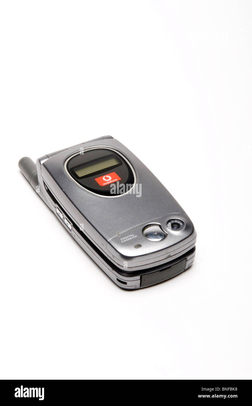 Vecchio telefono cellulare telefoni cellulari cellulari cellulari moda rétro in stile stile stile di design Foto Stock