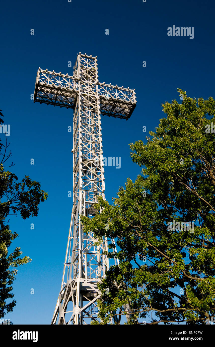 Mont Royal Cross Montreal Canada Foto Stock