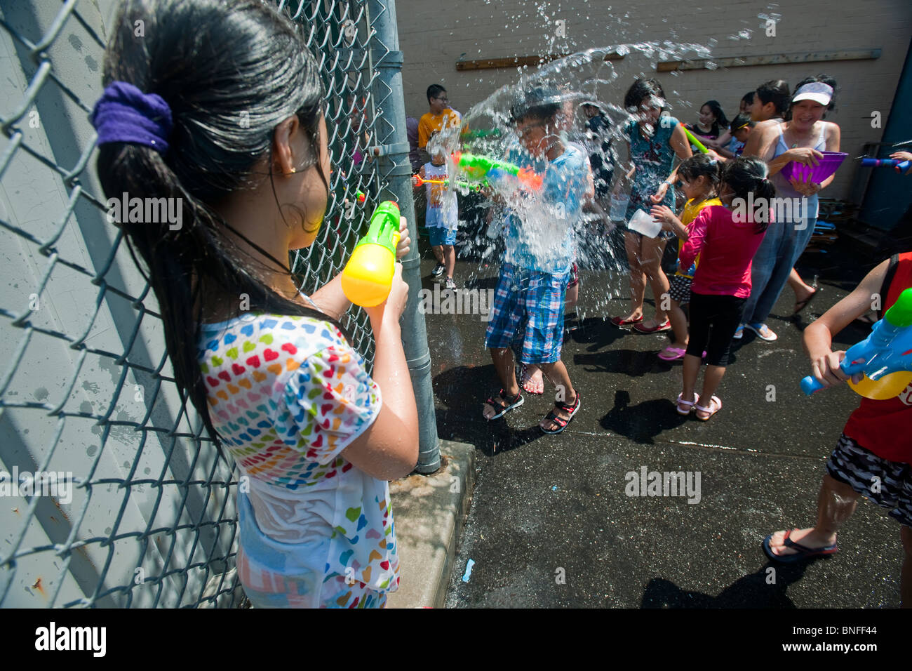 Acqua birmano Festival di New York Foto Stock