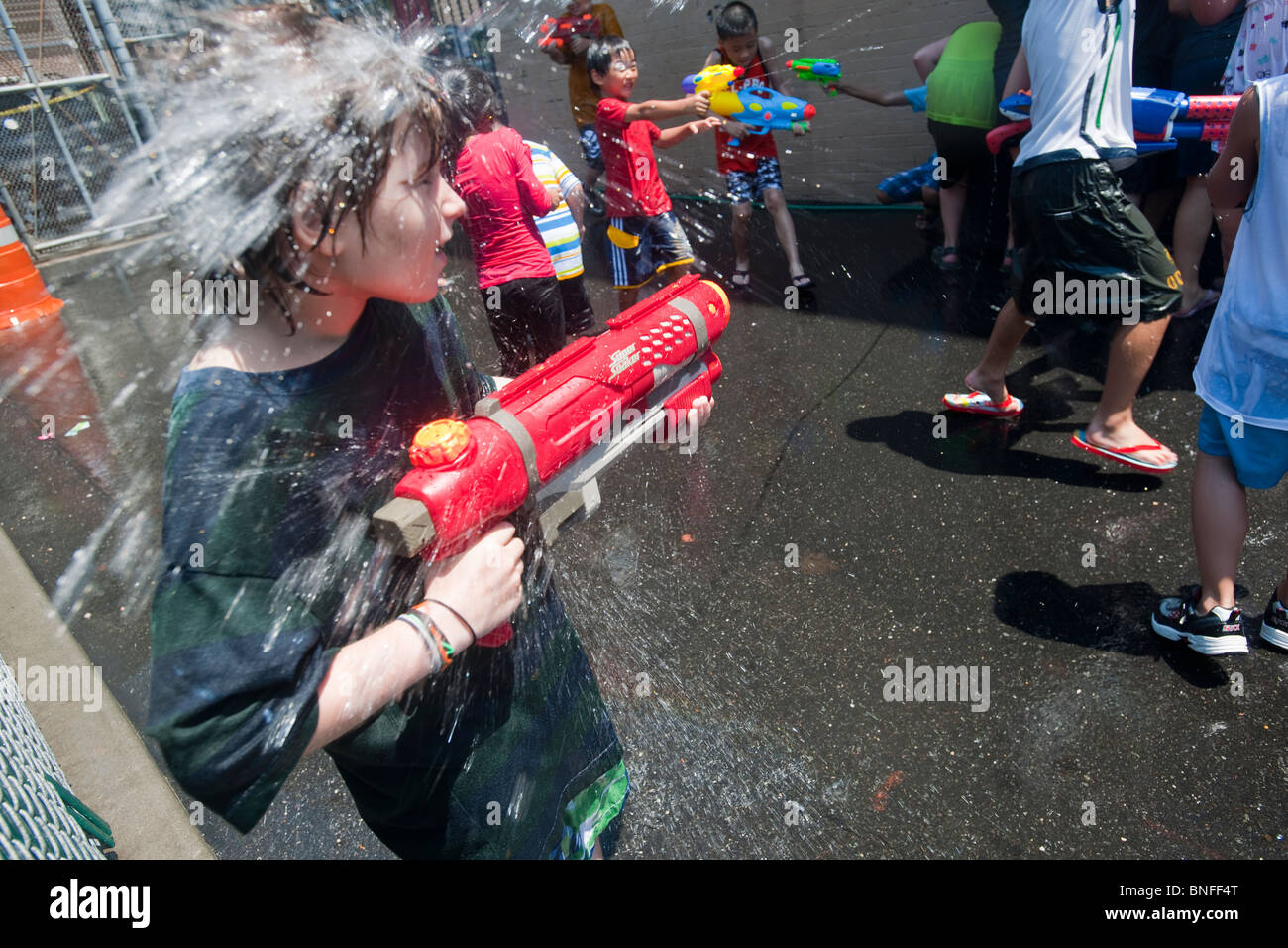 Acqua birmano Festival di New York Foto Stock