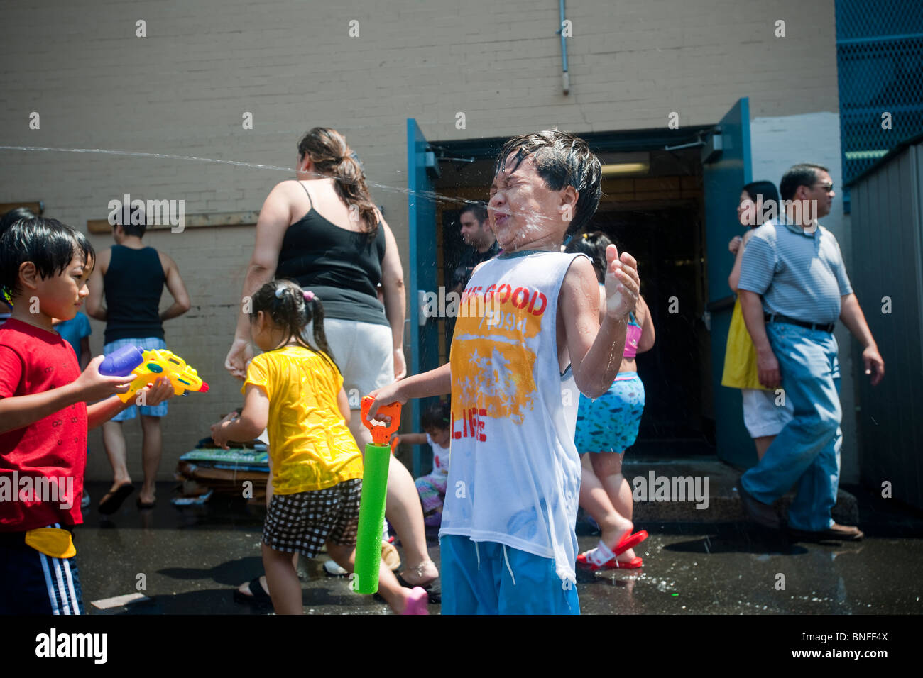 Acqua birmano Festival di New York Foto Stock