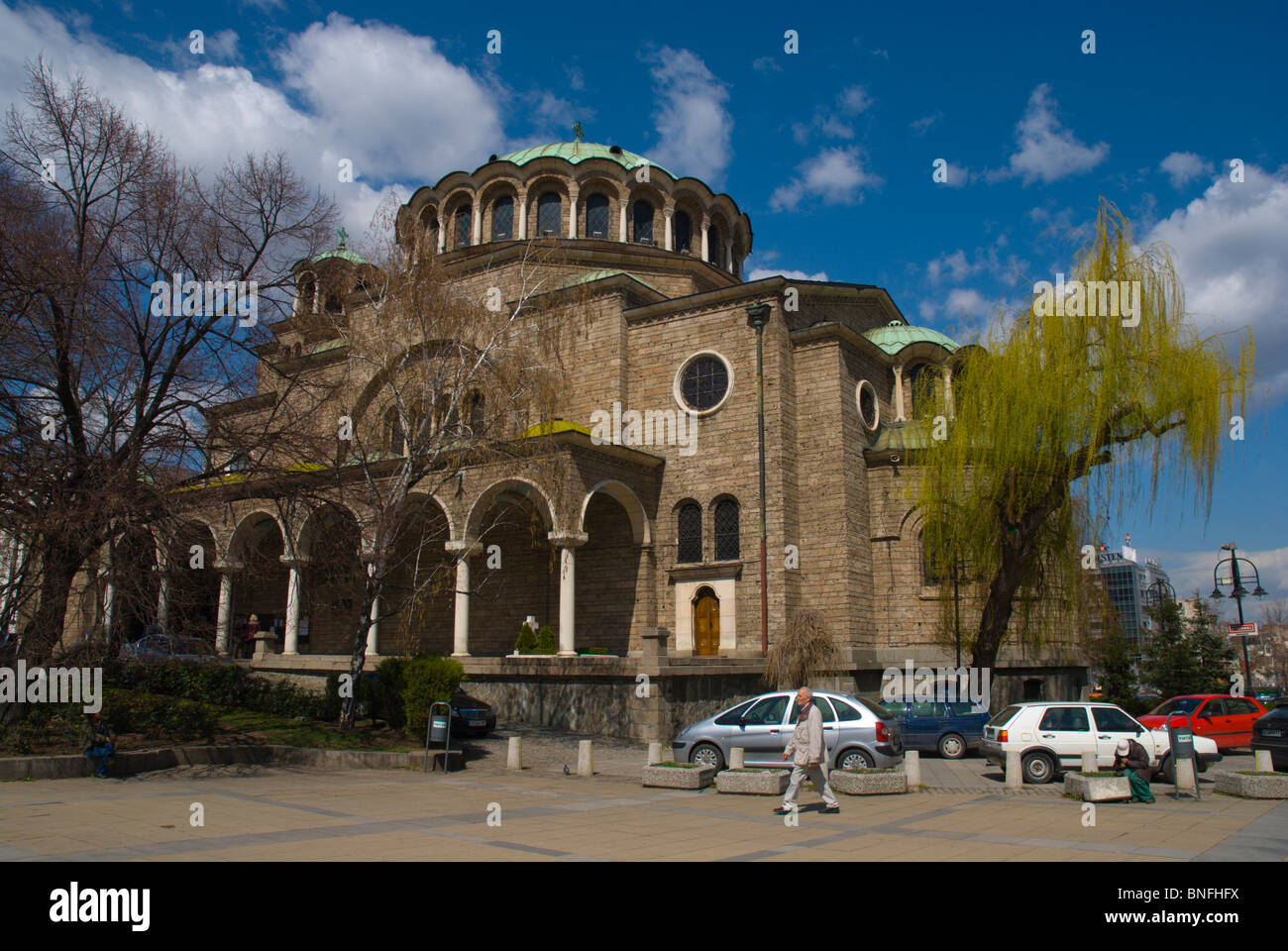 Sveta Nedelya chiesa ortodossa centrale a Sofia Bulgaria Europa Foto Stock