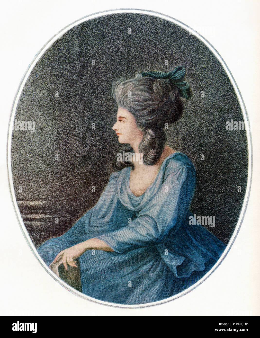Georgiana Cavendish, duchessa di Devonshire, 1757 a 1806. Precedentemente noto come Lady Georgiana Spencer Foto Stock