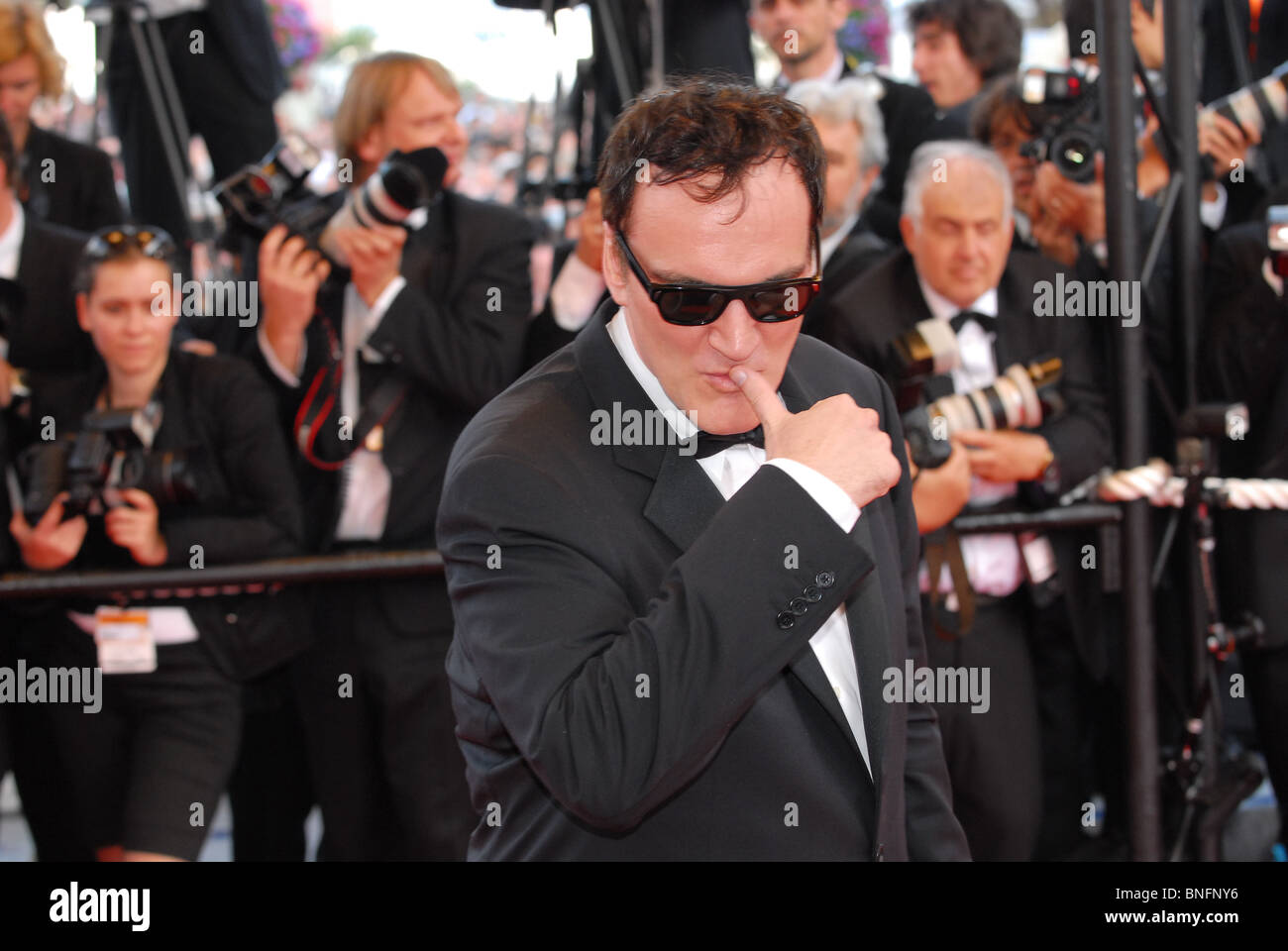 Quentin Tarantino in festival di Cannes 2009 Foto Stock