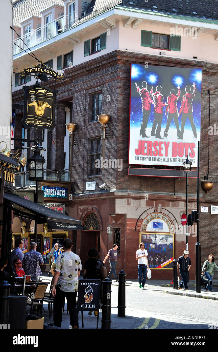 Prince Edward Theatre Old Compton Street, Soho, West End, la City of Westminster, Greater London, England, Regno Unito Foto Stock