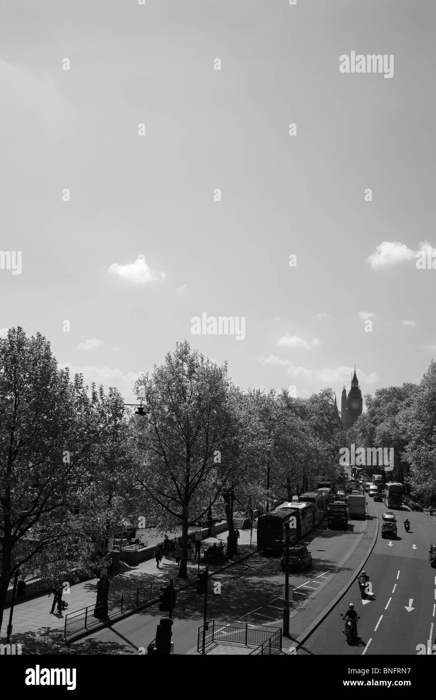 Victoria Embankment, Londra, Inghilterra. Foto Stock