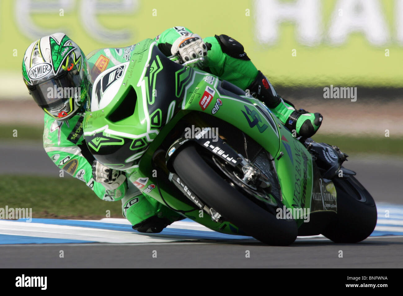 Fonsi Nieto, PSG-1 Kawasaki. 2007 Campionato Mondiale Superbike, Round 3, Donington, Europa, Regno Unito, 1 Aprile 2007 Foto Stock