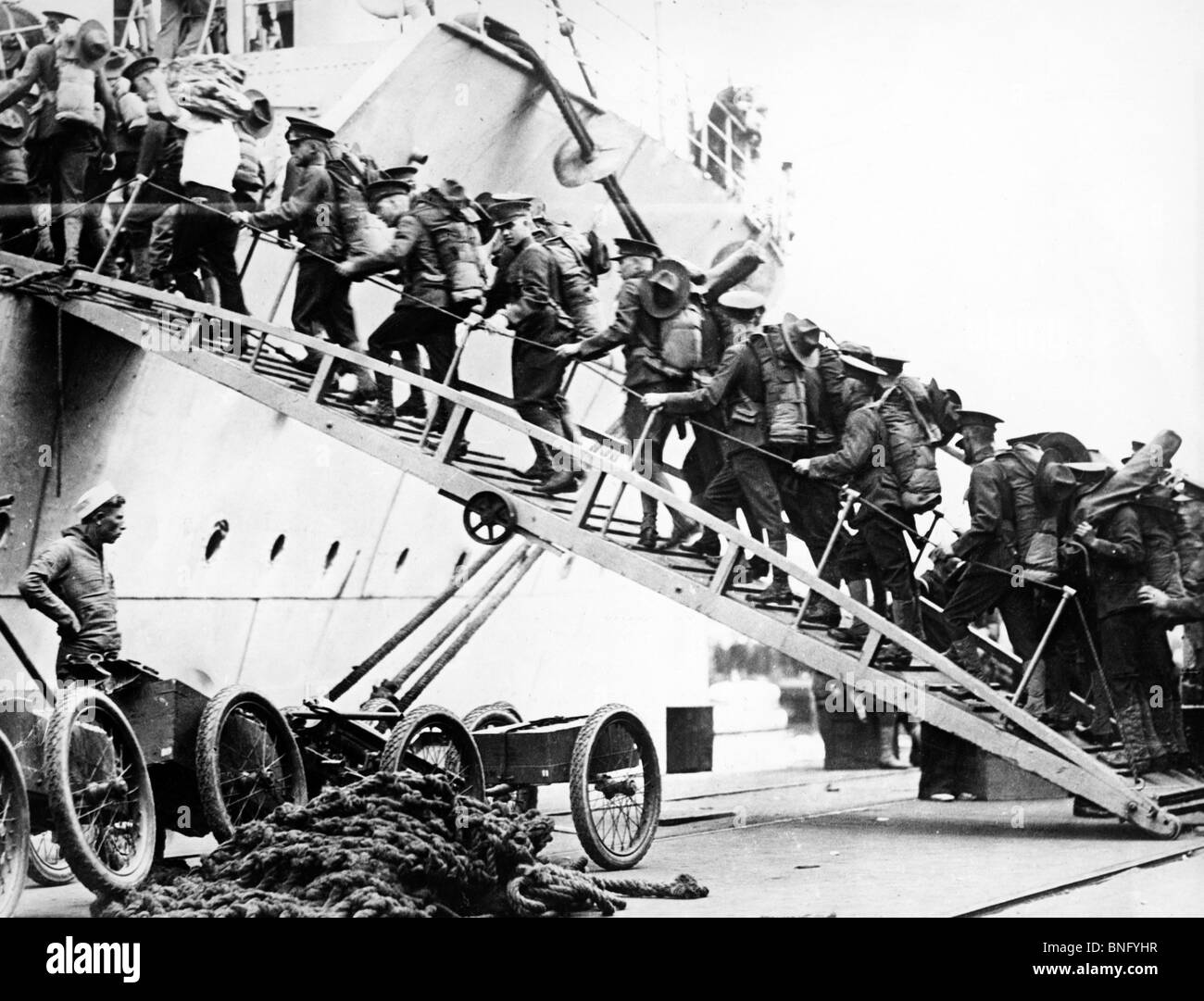 Stati Uniti Marines in partenza per la Cina Foto Stock