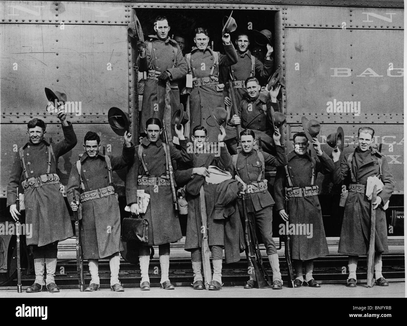 Stati Uniti Marines in partenza per la Cina Foto Stock