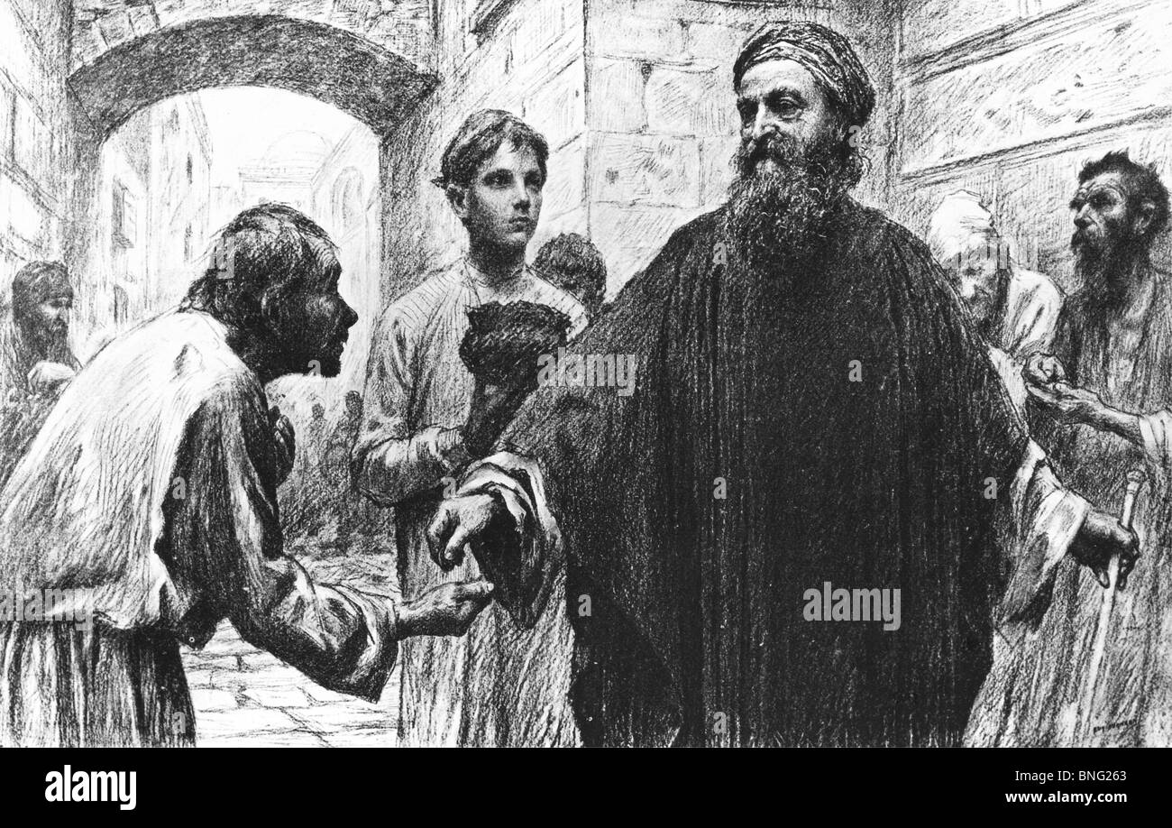 La parabola del fariseo e il pubblicano da Eugene Burnand, 1850-1921