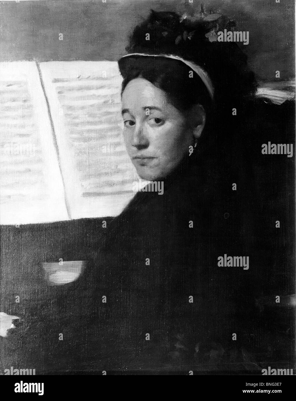 Miss Dihan al pianoforte da Edgar Degas, 1834-1917 Foto Stock