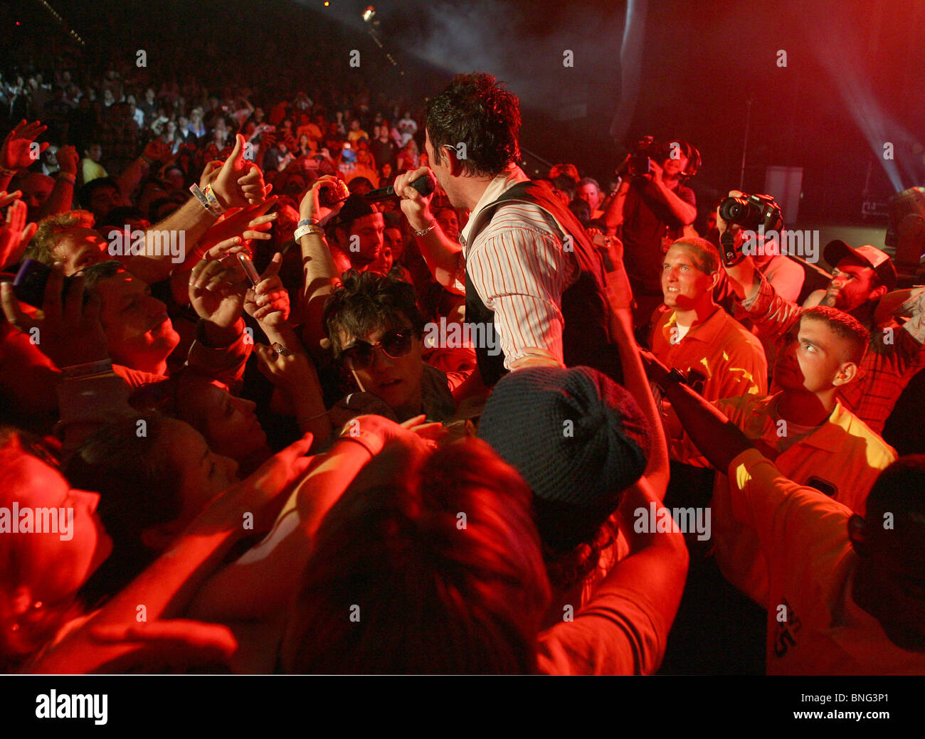 STONE TEMPLE PILOTS - noi del gruppo rock con il cantante Scott Welland nel giugno 2010 Foto Stock