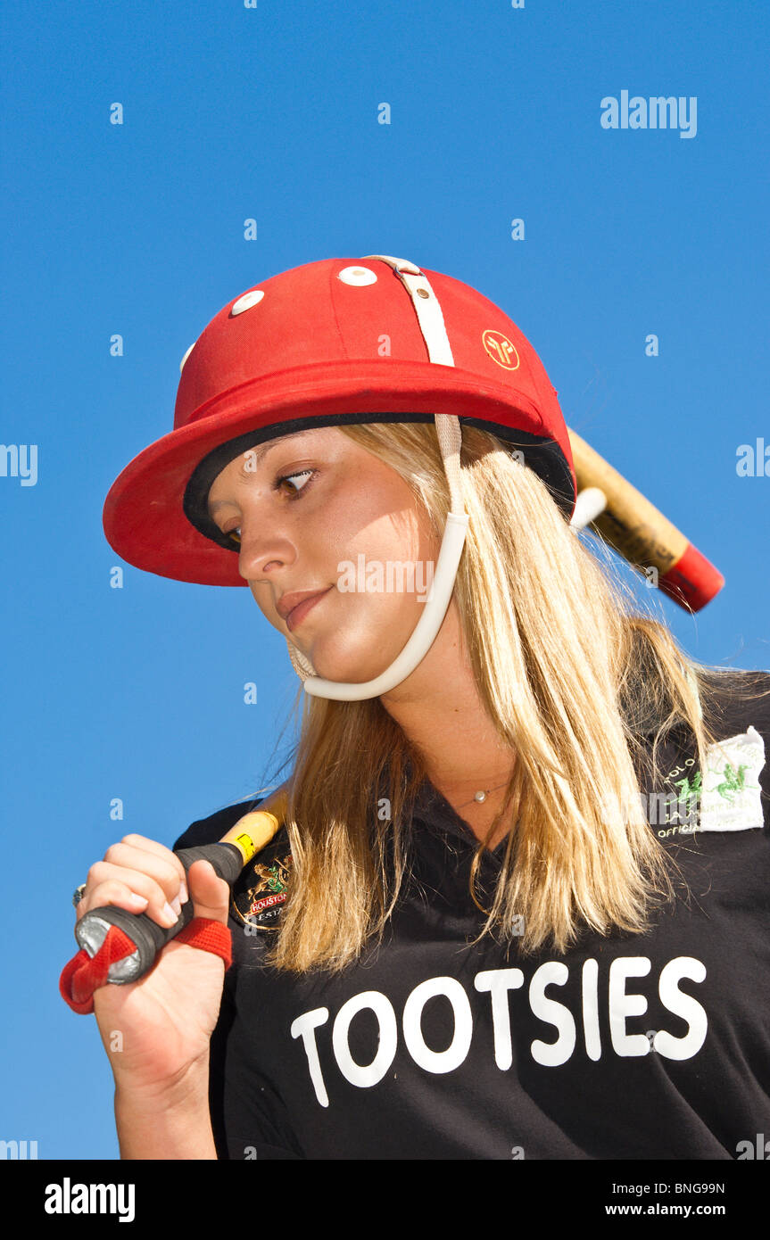 Houston Polo Club, houston, texas. Foto Stock