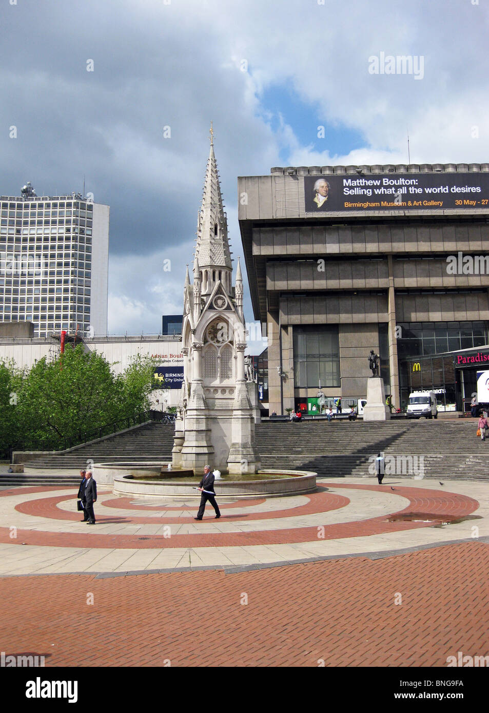 Chamberlain Square, Birmingham, West Midlands, Inghilterra, Regno Unito, Europa occidentale. Foto Stock